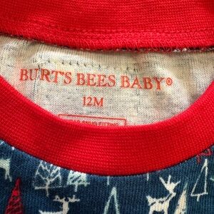 Burt's Bees Baby Festive Red and Blue Outfit (New, never worn)